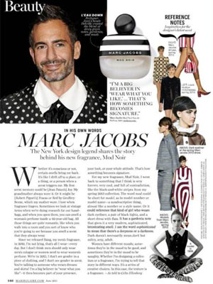 Marc Jacobs Mod Noir Fragrance editorial