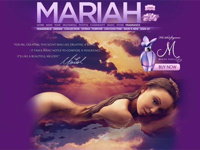 Mariah Carey M perfume ad