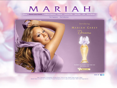 Mariah Carey Dreams website