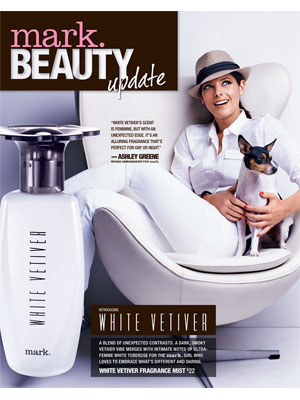 White Vetiver mark. fragrances Ashley Greene