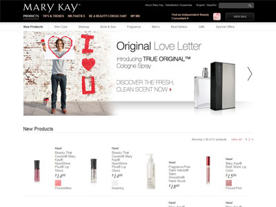 Mary Kay True Original website