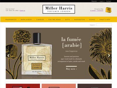 Miller Harris La Fumee Arabie website