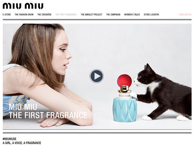Miu Miu Perfume Website