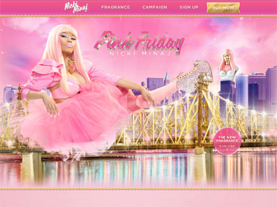 Nicki Minaj Pink Friday website