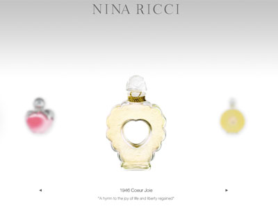 Nina Ricci Coeur Joie website