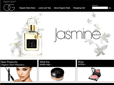 Organic Glam Jasmine website