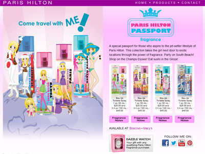 Paris Hilton St. Moritz website