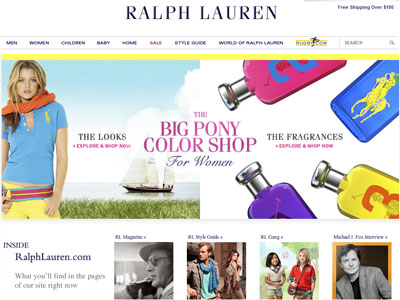 Ralph Lauren Big Pony Collection for Women website