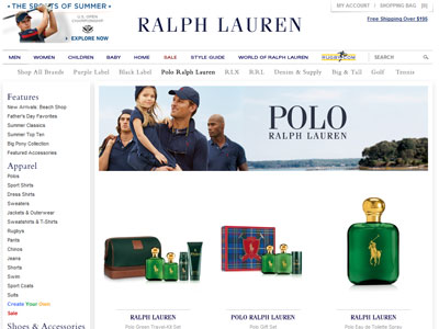 Ralph Lauren Polo website