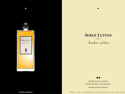 Serge Lutens Ambre Sultan website