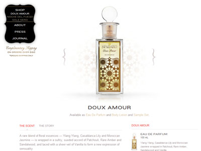 Spadaro Doux Amour website