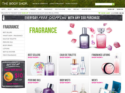 The Body Shop White Musk Libertine website