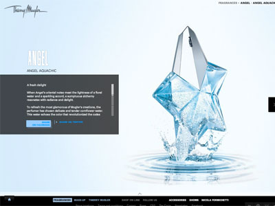 Thierry Mugler Angel Aqua Chic website