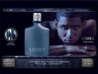 Usher He website
