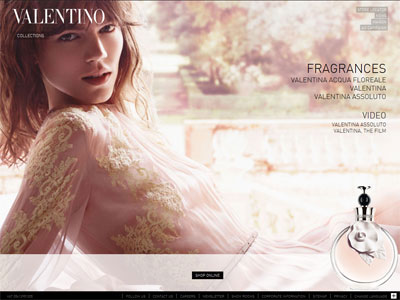 Valentino Valentina Acqua Floreale website