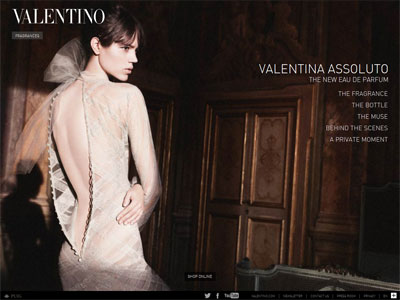 Valentino Valentina Assoluto website