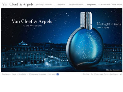 Midnight in Paris Van Cleef & Arpels website