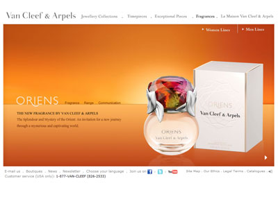 Van Cleef & Arpels Oriens website