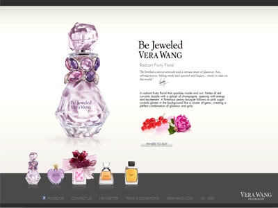 Vera Wang Be Jeweled website