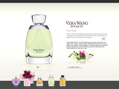 Vera Wang Bouquet website