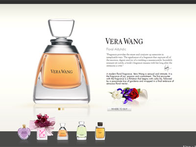 Vera Wang for Women website