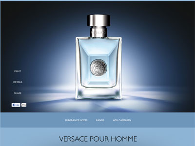 Versace Pour Homme website