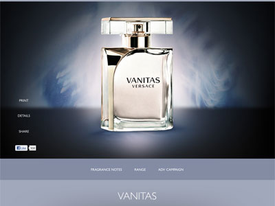 Versace Vanitas website