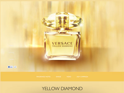 Versace Yellow Diamond website