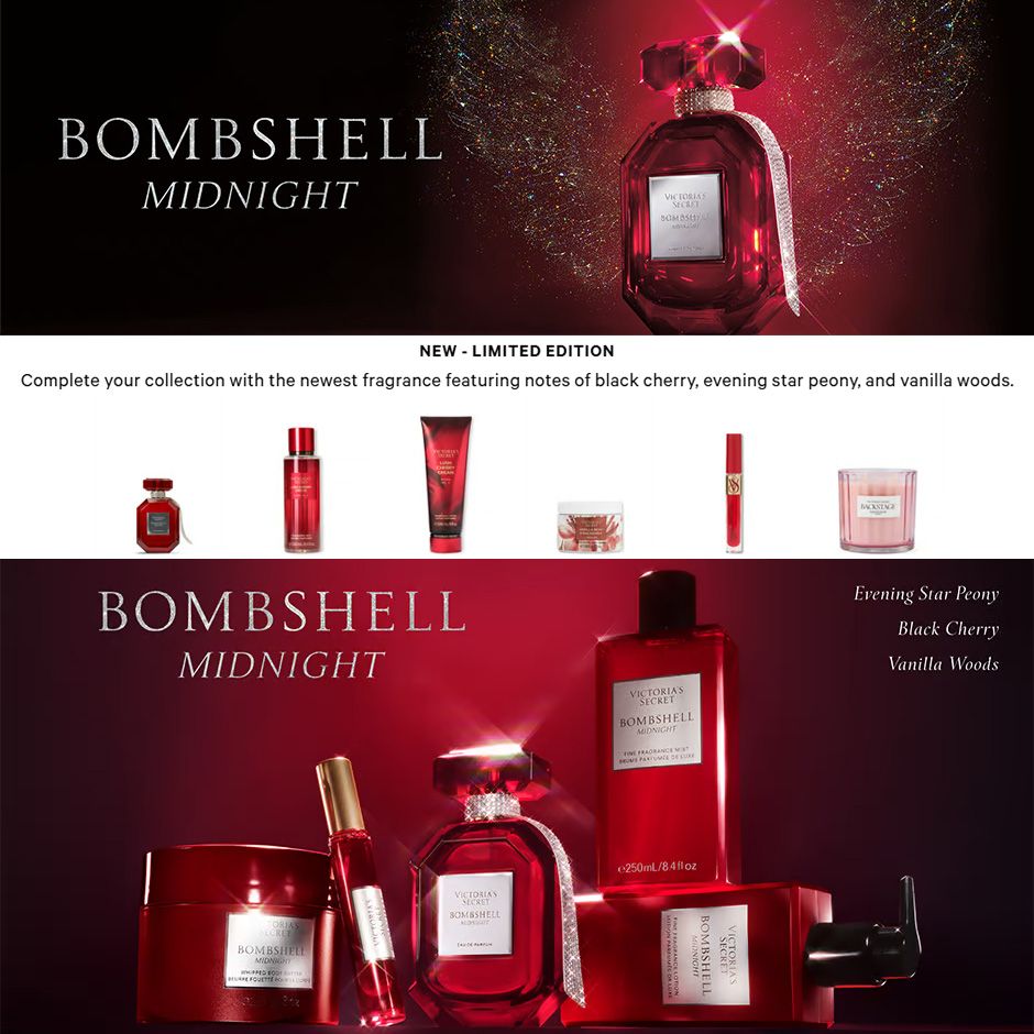 Victoria's Secret Bombshell Midnight new fruity floral