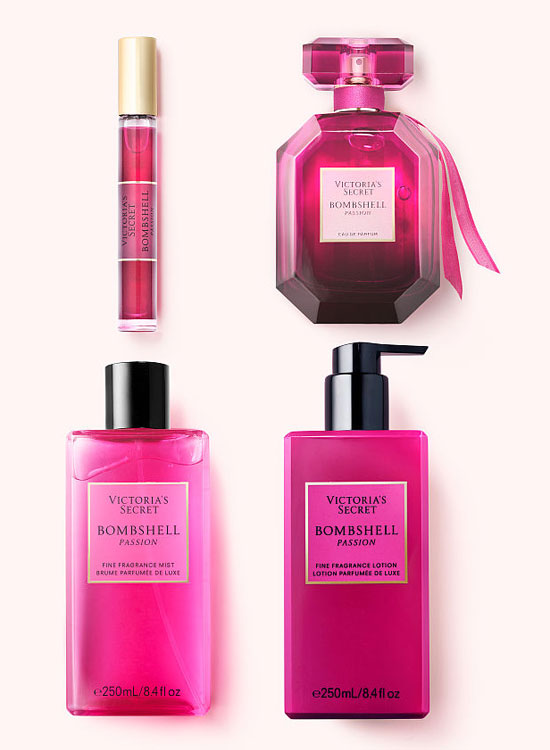 Victoria's Secret Bombshell Passion fragrance collection