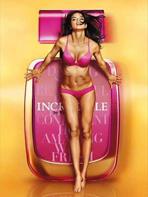 Adriana Lima models for Victoria's Secret Incredible perfume ad campaign 2011
