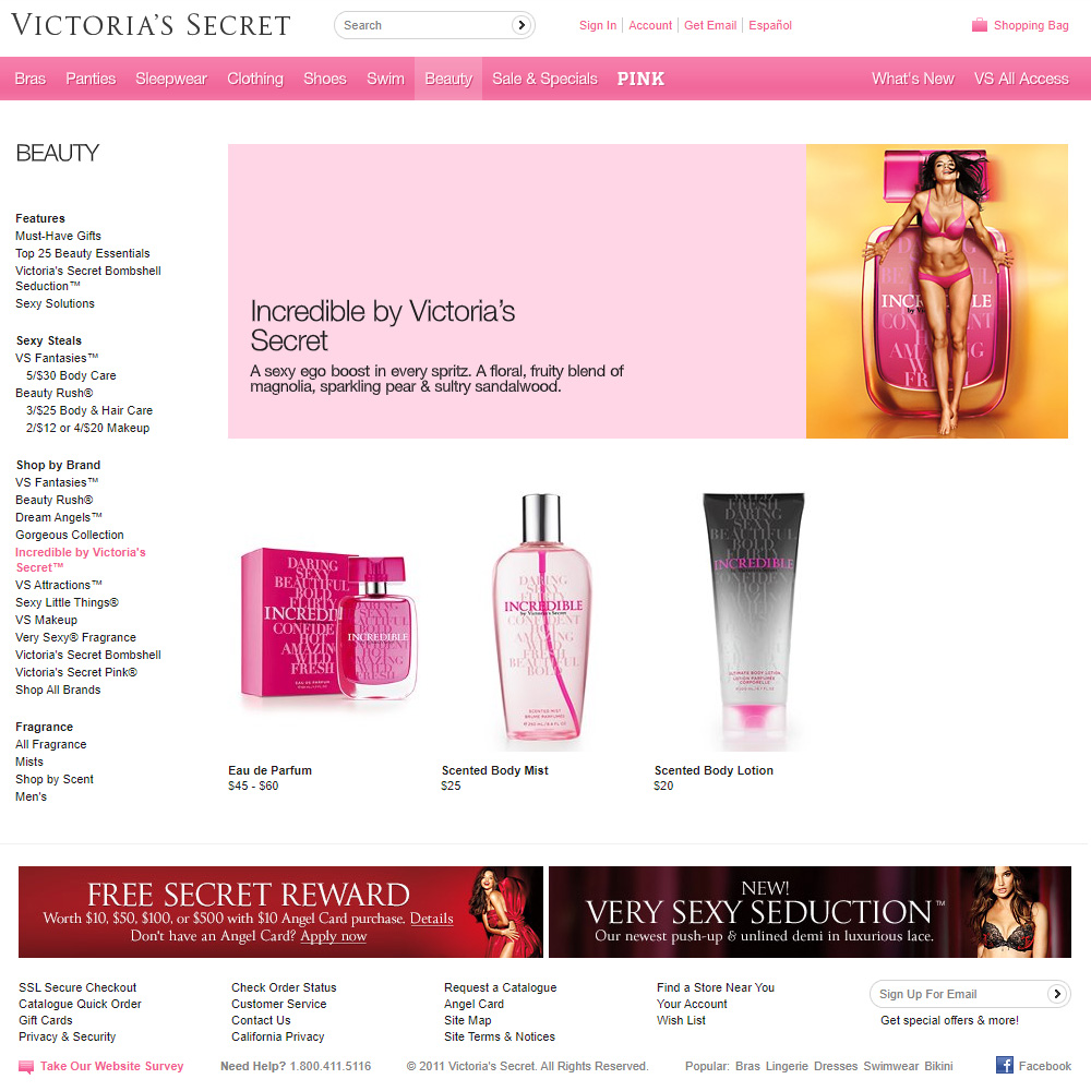 Victoria's Secret Incredible Fragrances - Perfumes, Colognes