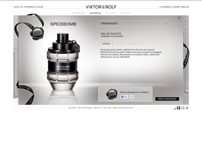 Viktor & Rolf Spicebomb website