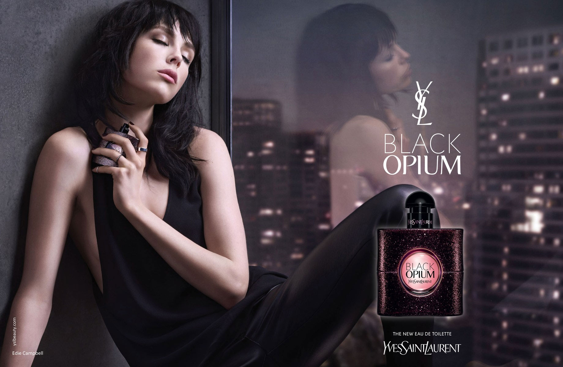 Yves Saint Laurent Black Opium Eau de Toilette Fragrance Ad