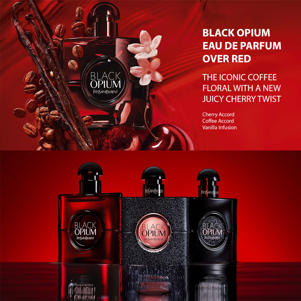 Yves Saint Laurent Black Opium Over Red perfume notes
