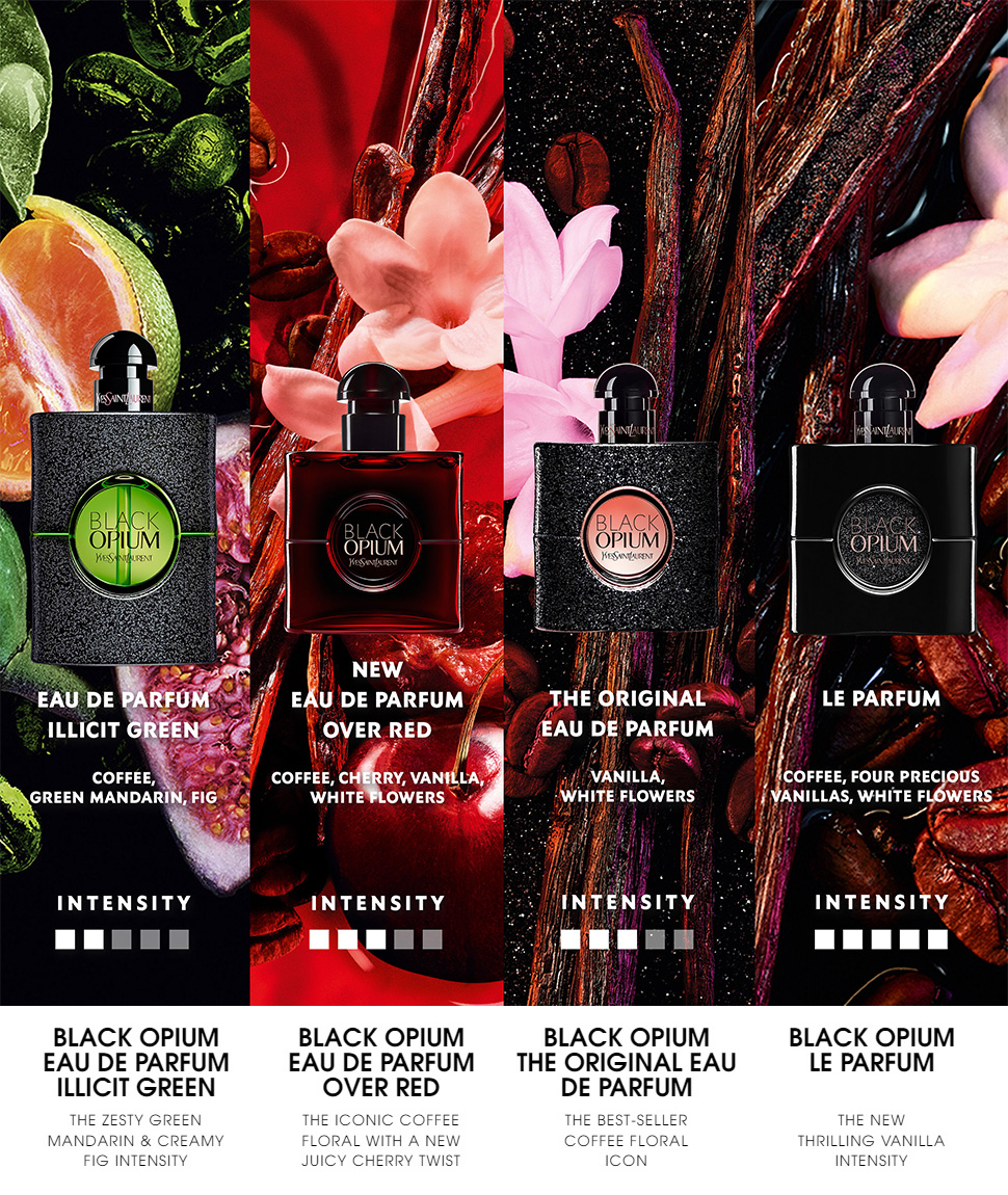 Yves Saint Laurent Black Opium fragrance collection
