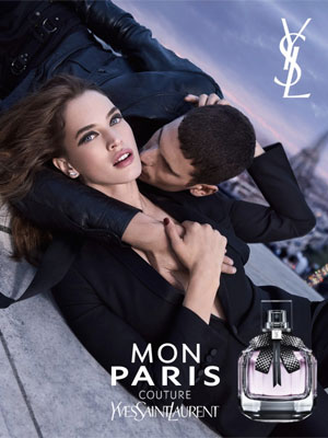 Yves Saint Laurent Mon Paris fragrance ad