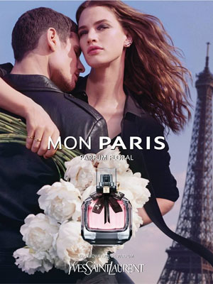 Yves Saint Laurent Mon Paris Floral Fragrance Ad