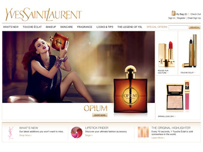 Yves Saint Laurent Opium website