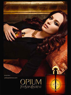 Opium YSL perfume Emily Blunt