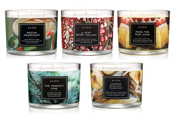 Avon Holiday Cheer Candles Fragrances