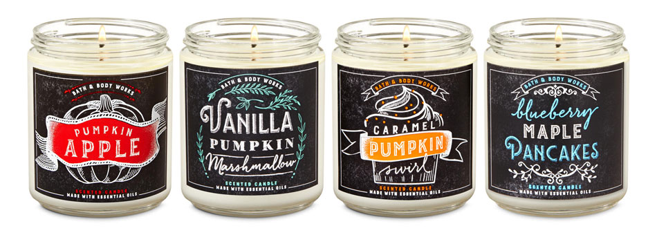 Bath & Body Works Fall Confections Single Wick Candles