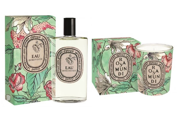 Diptyque Eau Dominotee and Rosa Mundi Candle