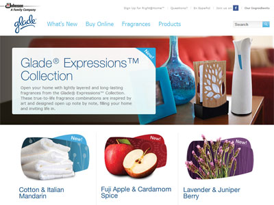 Glade Expressions Collection website