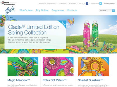 Glade Spring Collection website