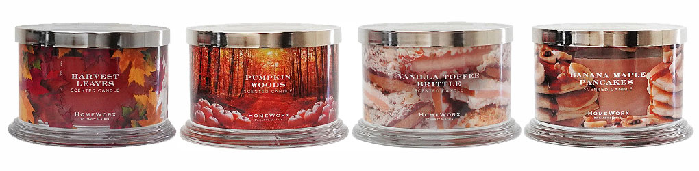 HomeWorx Fall Candles fragrances