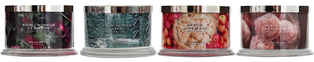 HomeWorx Holiday Candles fragrances