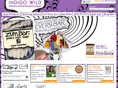 Indigo Wild Zum Clary Sage Lavender website