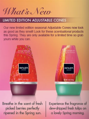 Limited Edition Spring Renuzit home fragrances