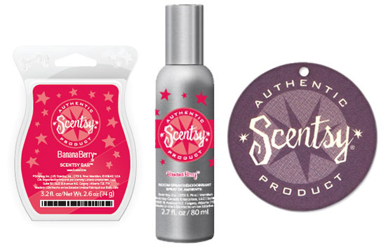 Scentsy BananaBerry Fragrance Collection